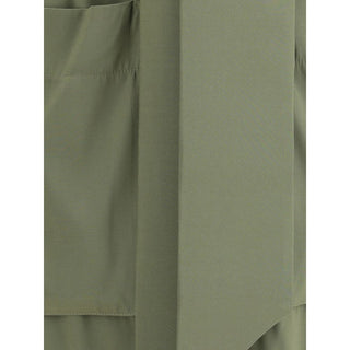 Ella Green Silk Casual Dress