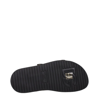 Dolce & Gabbana Beige Velvet Slippers