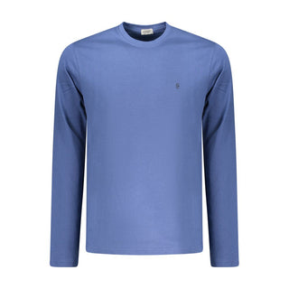 Coveri Moving Blue Cotton Men T-Shirt