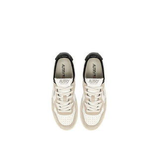 Autry White Goatskin Low Top Sneakers