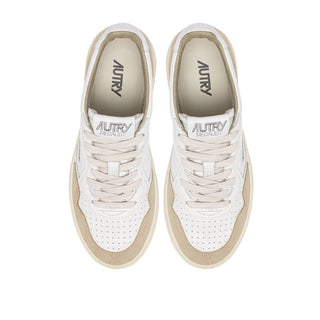 Autry White Goatskin Low Top Sneakers
