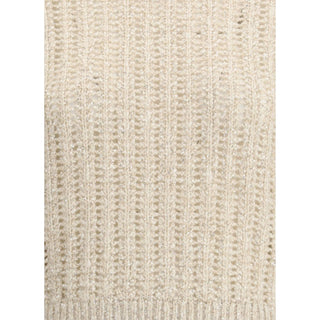 Brunello Cucinelli White Wool Sweatshirt