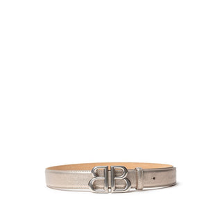 Balenciaga Gold Leather Regular Belt