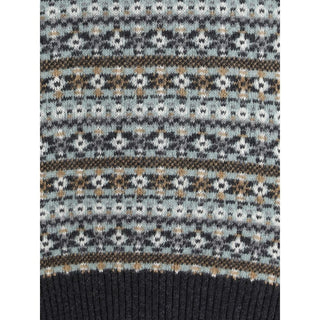 Brooksfield Multicolor Wool Sweatshirt