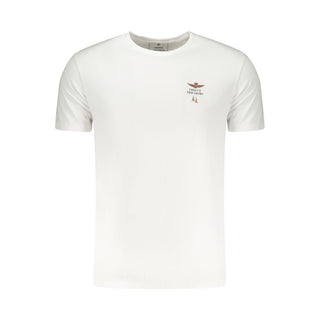 Aeronautica Militare White Cotton Men's T-Shirt