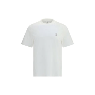Brunello Cucinelli White Cotton T-Shirt