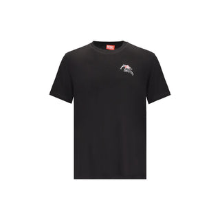 Diesel Black Cotton T-Shirt
