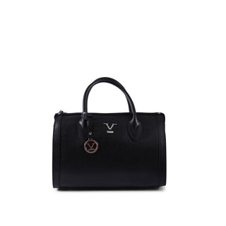 19V69 Italia Black Leather Handbag