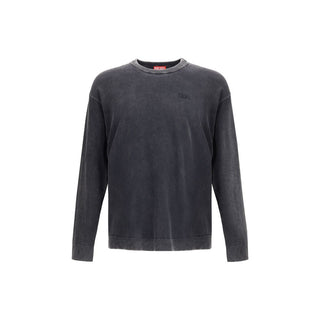 Diesel Gray Cotton Sweatshirt