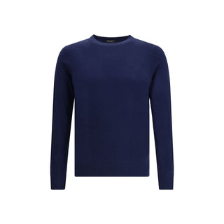 Aragona Cashmere Blue Merino Wool Cashmere Sweater