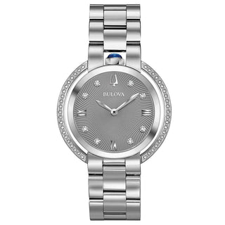 Bulova Gray Stainless Steel Dress Watch