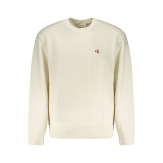 Calvin Klein White Cotton Men Sweater