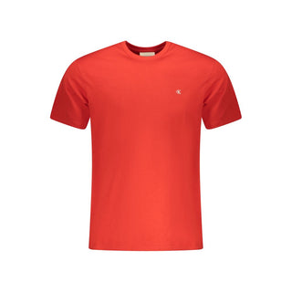 Calvin Klein Red Cotton Men T-Shirt