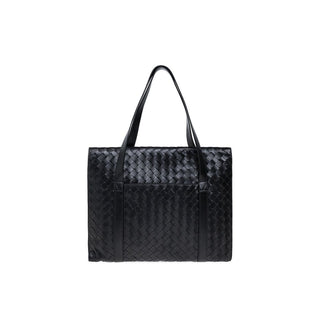 Bottega Veneta Black Leather Briefcase
