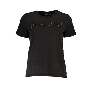 Desigual Black Cotton T-Shirt