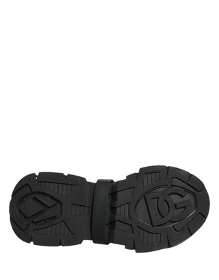 Dolce & Gabbana White Black Logo Airmaster Sneakers Men Shoes