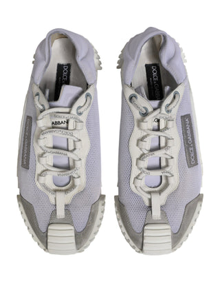 Dolce & Gabbana White Lace Up Low Top NS1 Sneakers Men Shoes