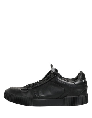 Dolce & Gabbana Black MIAMI Calf Low Top Men Sneakers  Shoes