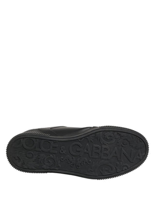 Dolce & Gabbana Black MIAMI Calf Low Top Men Sneakers  Shoes