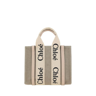 Chloé Brown Canvas Handbag