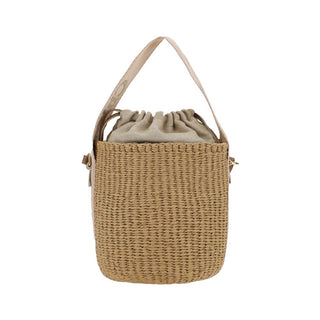 Chloé Beige Raffia Backet Bag
