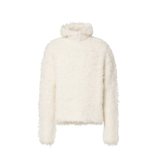 Acne Studios White Alpaca Leather Sweatshirt