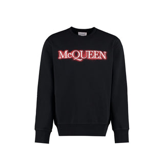 Alexander McQueen Black Cotton Sweatshirt