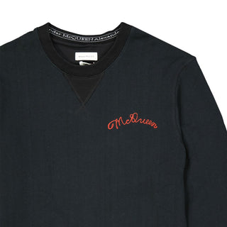 Alexander McQueen Black Cotton Sweatshirt