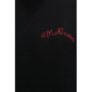 Alexander McQueen Black Cotton Sweatshirt