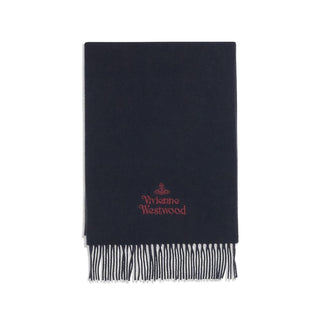 Vivienne Westwood Blue Wool Scarf