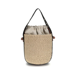 Chloé Beige Raffia Backet Bag
