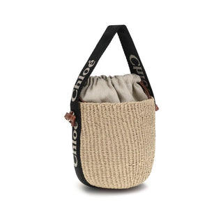 Chloé Beige Raffia Backet Bag