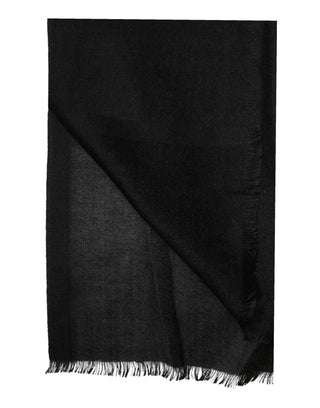 Dolce & Gabbana Black Cashmere Knit Neck Wrap Shawl Scarf