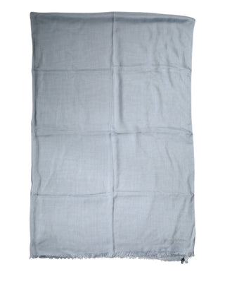 Dolce & Gabbana Light Blue Cashmere Knit Neck Wrap Scarf