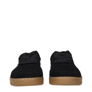 Palm Angels Black Leather Low Top Sneakers