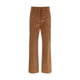 Max Mara Brown Cotton Casual Pants