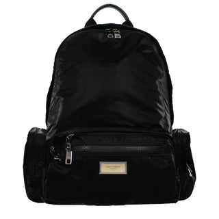 Dolce & Gabbana Black Nylon Backpack