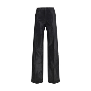 L'Agence Black Cotton Casual Pants