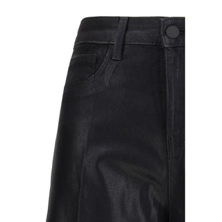 L'Agence Black Cotton Casual Pants