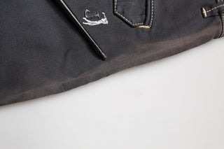 Jeckerson Dark Gray Mid Waist Skinny Fit Men Denim Trouser Jeans