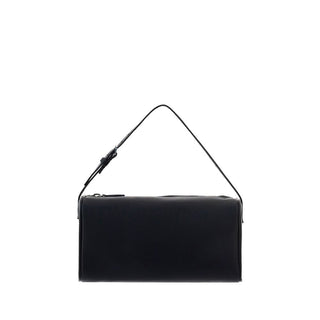 The Row Black Calf Leather Bos Taurus Shoulder Bag