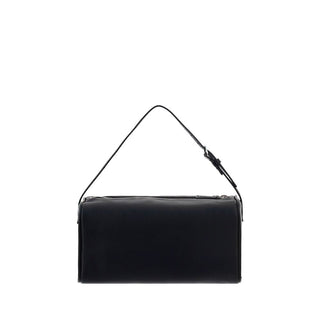The Row Black Calf Leather Bos Taurus Shoulder Bag