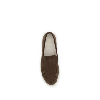Brunello Cucinelli Brown Rubber Slip-On Loafers