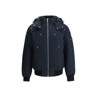 Moose Knuckles Blue Cotton Bomber