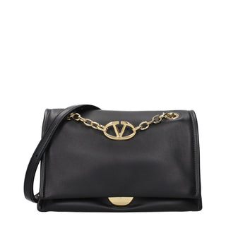 Valentino Garavani Black Leather Crossbody Bag