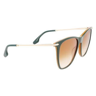 Victoria Beckham Green Acetate Sunglasses