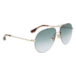 Victoria Beckham Gold Metal Sunglasses