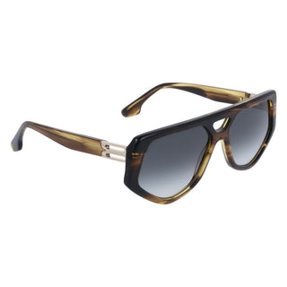 Victoria Beckham Brown Acetate Sunglasses