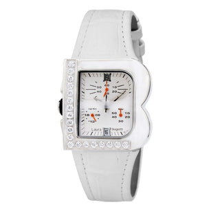 Laura Biagiotti White Leather Dress Watch