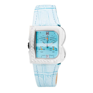 Laura Biagiotti Blue Leather Dress Watch